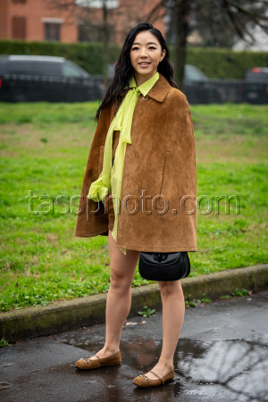 Street Style at Milan Fashion Week 2025 - Gucci in Milan - 25 Feb 2025