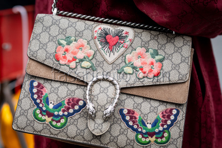 Street Style at Milan Fashion Week 2025 - Gucci in Milan - 25 Feb 2025