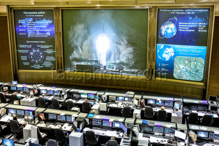 Broadcast of Progress MS-30 cargo spacecraft launch to ISS