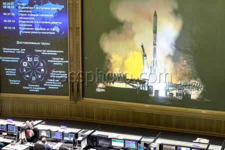 Broadcast of Progress MS-30 cargo spacecraft launch to ISS