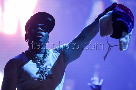 American rapper DaBaby gives concert in Moscow