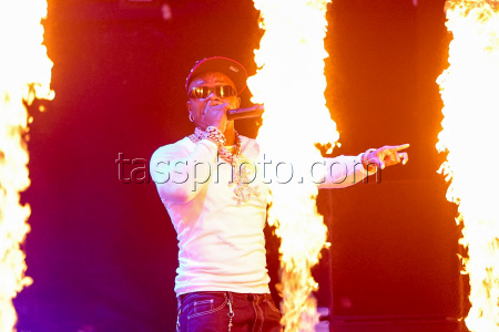 American rapper DaBaby gives concert in Moscow