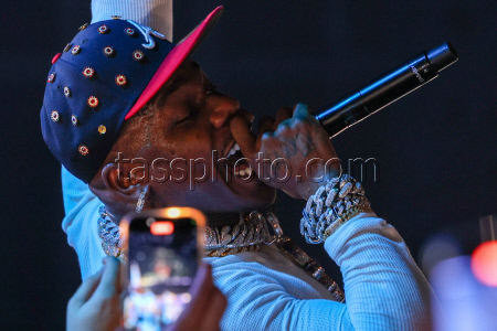 American rapper DaBaby gives concert in Moscow