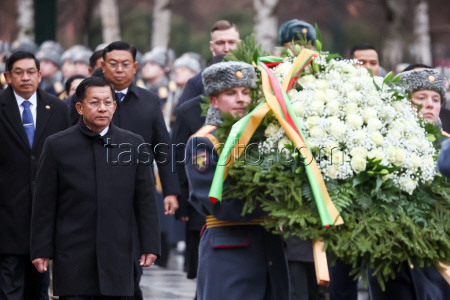 Myanmar's PM Min Aung Hlaing on official visit to Moscow