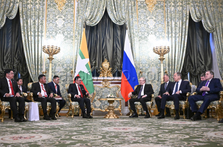 Myanmar's PM Min Aung Hlaing on official visit to Moscow