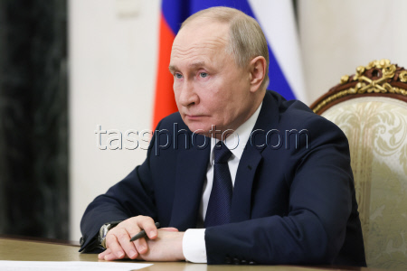Совещание президента РФ Путина с членами правительства РФ