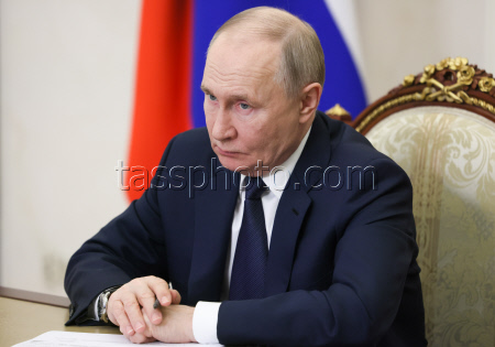 Совещание президента РФ Путина с членами правительства РФ
