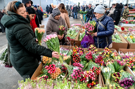 Продажа цветов в преддверии 8 Марта в Краснодаре