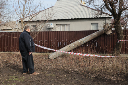 Deactivating rocket in Donetsk People's Republic