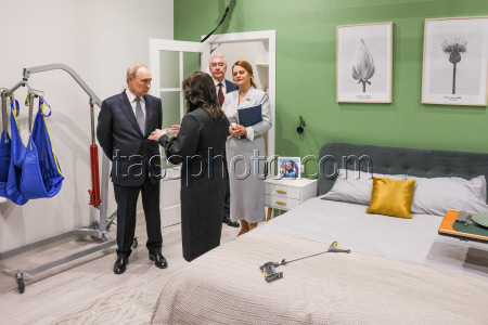 Посещение президентом РФ Путиным Единого центра поддержки участников СВО