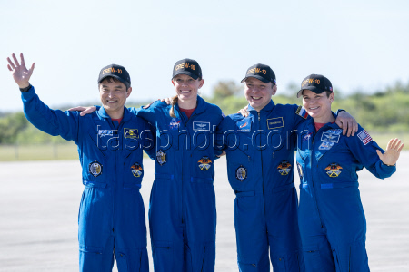 NASA-Crew-10 arrival at Kennedy Space Center ahead of launch