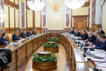 Встреча премьер-министра РФ Мишустина с депутатами фракции партии "Новые люди" в Госдуме РФ