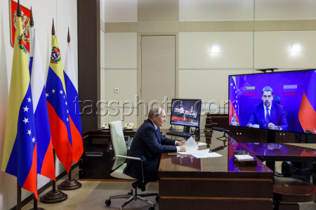 Presidents of Russia and Venezuela hold talks via videolink