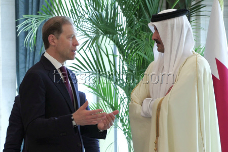 Russia's First Deputy PM Manturov meets with Amir of Qatar
