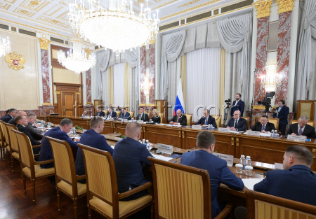 Russian PM Mishustin meets with members of Russian Liberal Democratic Party's faction in State Duma