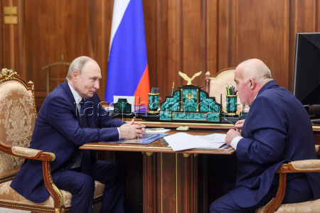 Russia’s President Putin meets with Kostroma Region Governor Sitnikov