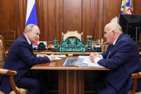 Встреча президента РФ Путина с губернатором Костромской области Ситниковым