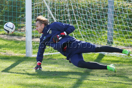 Russian national football team in training session