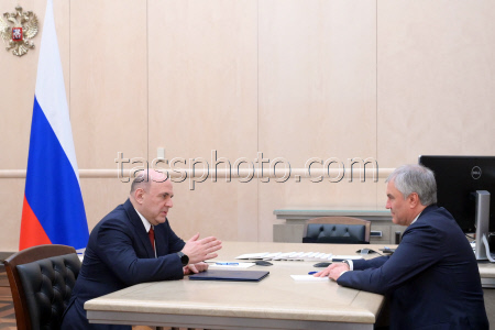 Russian PM Mishustin and Russian State Duma Speaker Volodin meet in Moscow