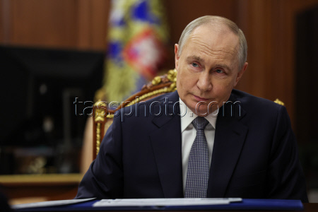 Russian President Putin meets with Culture Minister Lyubimova