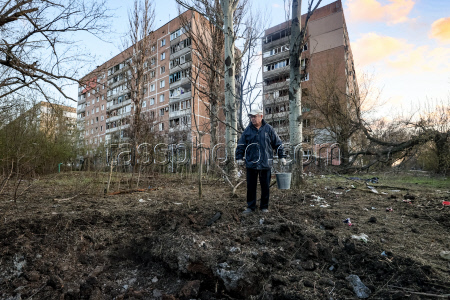 Последствия обстрела Донецка
