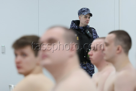Spring army call-up in Moscow