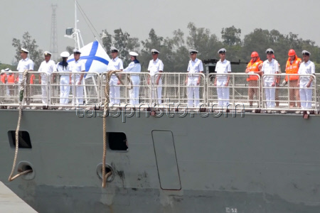 Crews of Russian Navy Pacific Fleet ships in Bangladesh