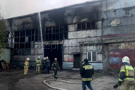 Пожар на подшипниковом заводе в Курске