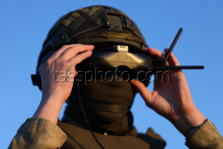 Drone pilot training in Kherson Region, Russia