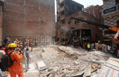 At least four killed in New Delhi building collapse