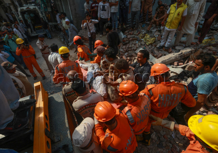 At least four killed in New Delhi building collapse