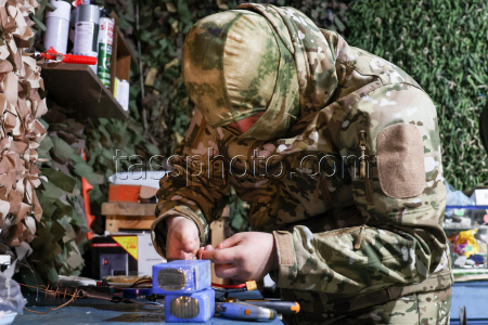 Drone pilot training centre in Kherson Region, Russia