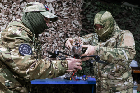 Drone pilot training centre in Kherson Region, Russia