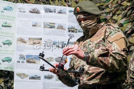 Drone pilot training centre in Kherson Region, Russia