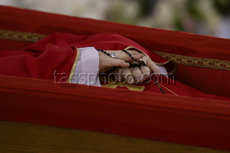 ITALY - RITE OF THE CONSTATATION OF THE DEATH OF THE PONTIFF AT THE CHAPEL OF SANTA MARTA AT THE VATICAN - 2025/4/21