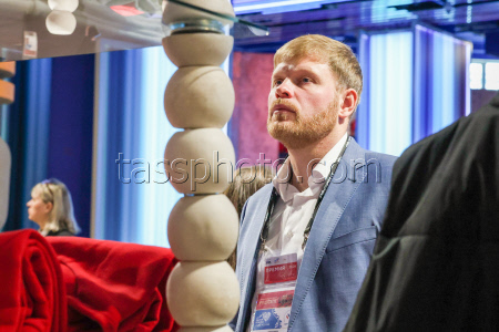 Apparel with quotes by Russian President Putin for sale in Moscow