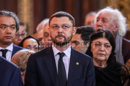 Farewell for sculptor Zurab Tsereteli in Moscow