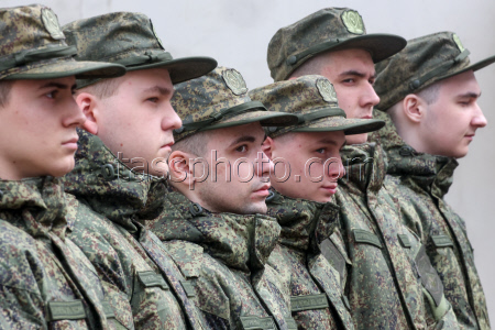 Spring army call-up in St Petersburg