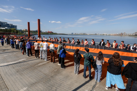 Патриотическая акция "Георгиевская лента" в Казани