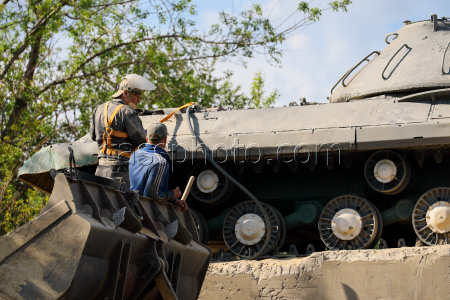 Reconstruction of Victory Alley in Makeyevka, Russia