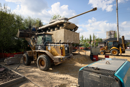 Reconstruction of Victory Alley in Makeyevka, Russia