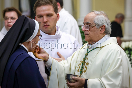 Requiem Mass for Pope Francis in Moscow