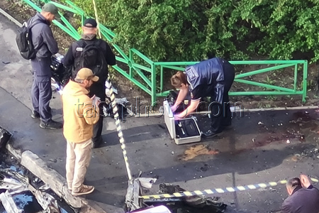Car explodes in Balashikha near Moscow