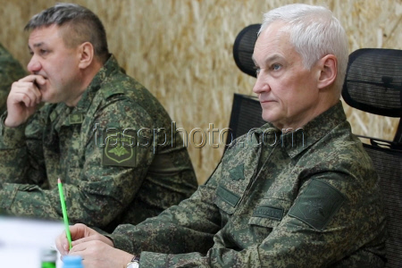 Defence Minister Belousov inspects Russia's Kursk Group of Forces command post
