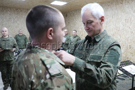 Defence Minister Belousov inspects Russia's Kursk Group of Forces command post