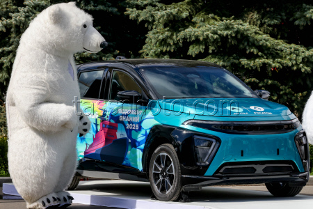 Atom electric car unveiled in Moscow