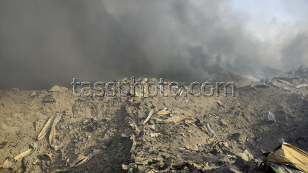 Explosion At Rajaie Port In Bandar Abbas - Iran