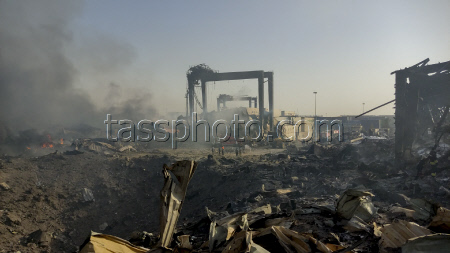 Explosion At Rajaie Port In Bandar Abbas - Iran
