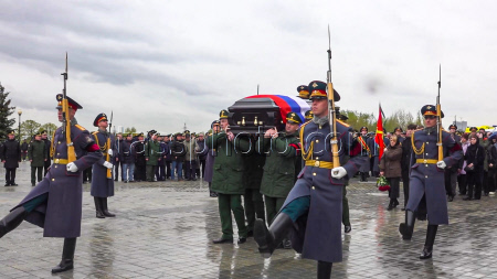 Funeral of Lieutenant General Moskalik near Moscow
