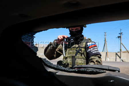 Последствия обстрела Запорожской области